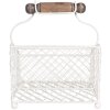 Clayre & Eef 6Y5533 Porta lettere bianco 19x15x9/24 cm - Pratico ed elegante