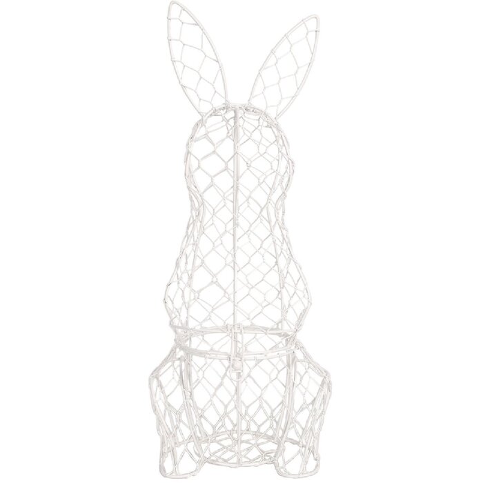 Clayre & Eef 6Y5535 Cestino coniglio bianco 12x14x39 cm