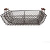 Clayre & Eef 6Y5543 Set di cestini 2 pezzi marrone 40x34x14/36x30x13cm
