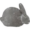 Clayre & Eef 6Y5561 Coniglio decorativo in ferro grigio 16x4x11 cm Stile country