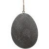 Clayre & Eef 6Y5571 Uovo decorativo da appendere 10x2x8 cm Grigio