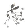 Clayre & Eef 6Y5573 Appendino decorativo bambino 20x17cm Grigio