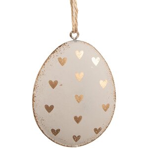 Clayre & Eef 6Y5575 Uovo decorativo da appendere...