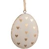 Clayre & Eef 6Y5575 Uovo decorativo da appendere 8x1x6 cm Grigio - Decorazioni pasquali