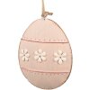 Clayre & Eef 6Y5576 Appendino decorativo Uovo Rosa 10x2x8 cm