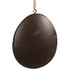 Clayre & Eef 6Y5577 Uovo decorativo da appendere 10x2x8 cm in grigio