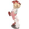 Clayre & Eef 6Y5596 Gnomo decorativo 40x15x55 cm Rosa - Grazioso accessorio da giardino