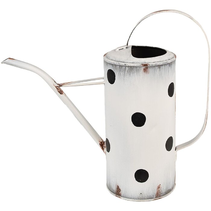 Clayre & Eef 6Y5598 Decorazione Annaffiatoio 36x13x32 cm Bianco