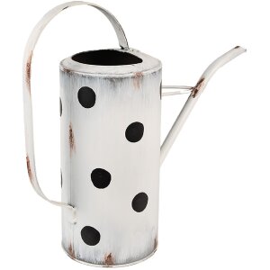 Clayre & Eef 6Y5598 Decorazione Annaffiatoio 36x13x32 cm Bianco