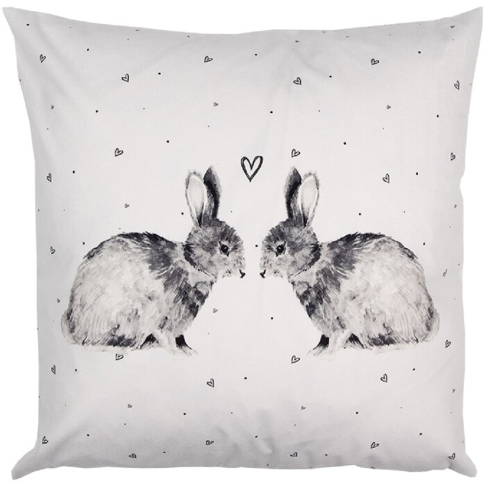Clayre & Eef BSL22 Copricuscino bianco 45x45 cm - Elegante accessorio per la casa