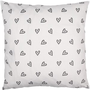 Clayre & Eef BSL22 Copricuscino bianco 45x45 cm -...