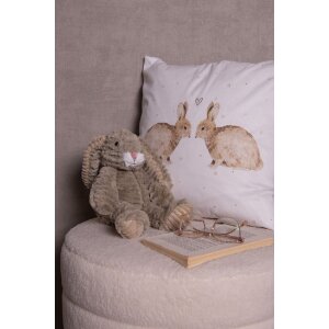 Clayre & Eef BSLC22 Copricuscino Bianco 45x45 cm Accogliente accessorio per la casa
