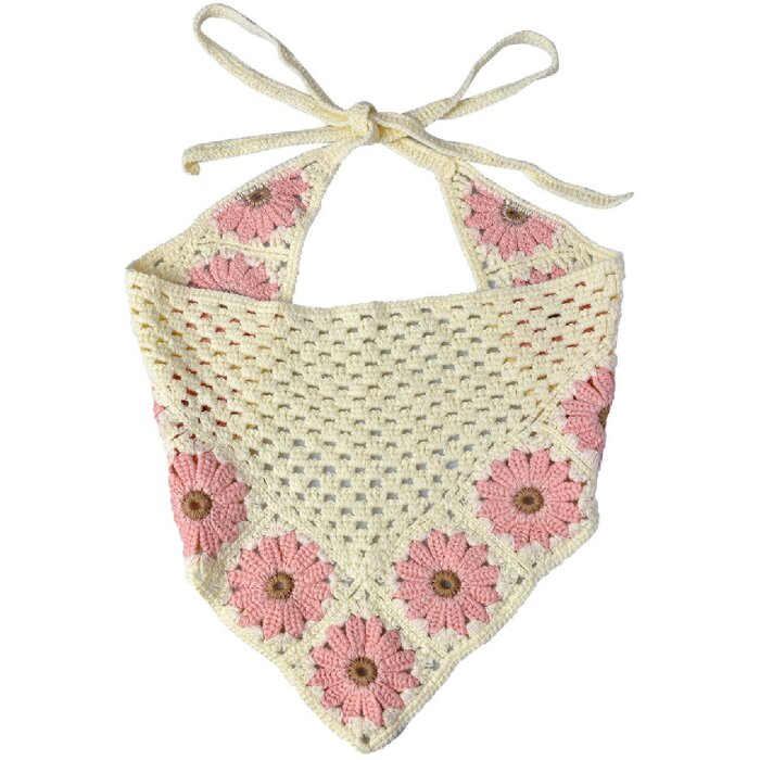 Juleeze JZCBA0005 Bandana per bambini Beige Rosa 55 cm - Accessorio alla moda per bambini
