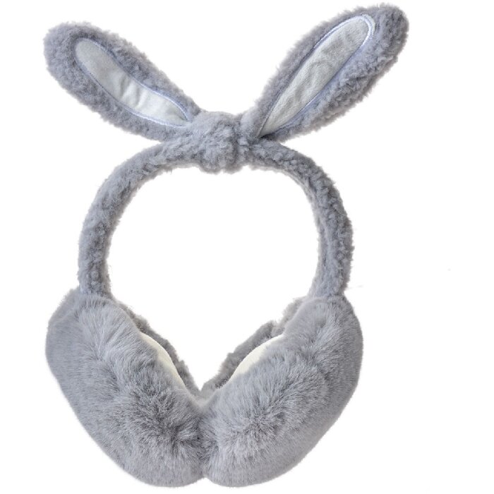 Juleeze Scaldacorecchie JZCEW0029G Orecchie da coniglio per bambini Grigio Taglia Unica