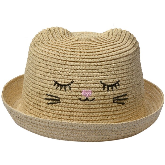 Juleeze JZCHA0013BE Cappello per bambini con motivo a gatto Beige Taglia unica