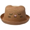 Juleeze JZCHA0013BR Cappello per bambini con ricamo sul viso marrone Taglia unica