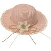 Juleeze JZCHA0017 Cappello per bambini con decorazione floreale rosa