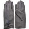 Juleeze JZGL0070 Guanti da donna in feltro con pompon grigio Taglia unica
