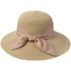 Juleeze JZHA0095BE Cappello da donna con fiocco e nastro Beige Taglia unica