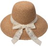 Juleeze JZHA0110 Cappello da sole con cinturino in pizzo Beige Taglia unica