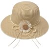 Juleeze JZHA0112BE Cappello da sole Daisy Beige Taglia unica