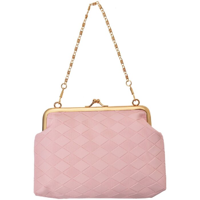 Juleeze JZWA0189P Pochette Rosa Oro Catena 8cm Eleganza
