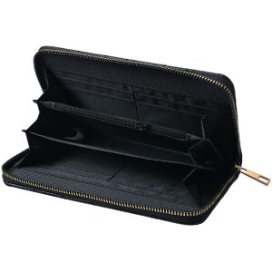 Juleeze JZWA0195Z Portafoglio trapuntato nero 19x10cm