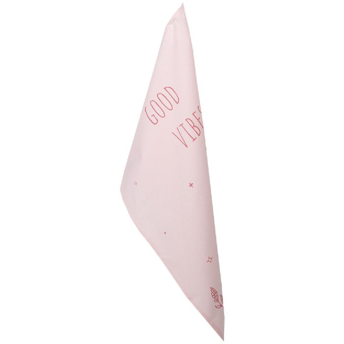 Clayre & Eef KT042.047 Asciugamano da cucina rosa Good Vibes 47x70 cm