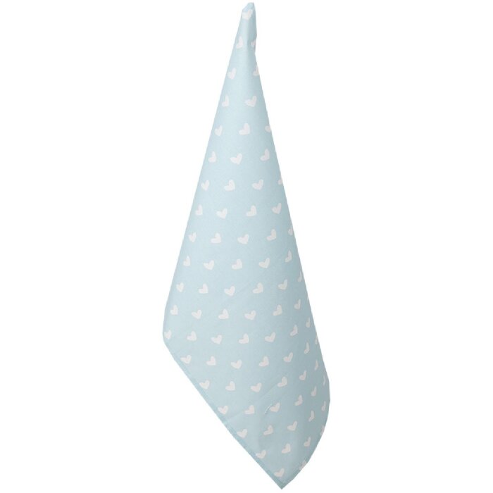 Clayre & Eef KT042.049 Asciugamano da cucina Cuore Blu 47x70cm