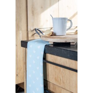 Clayre & Eef KT042.049 Asciugamano da cucina Cuore Blu 47x70cm