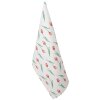Clayre & Eef KT042.052 Asciugamano da cucina con motivo a tulipano Bianco 47x70cm