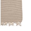 Clayre & Eef KT060.132 Plaid a righe Beige 125x150cm