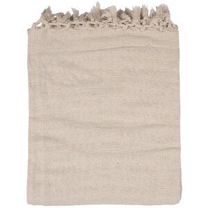 Clayre & Eef KT060.133 Coperta a quadri Beige 125x150 cm