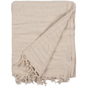 Clayre & Eef KT060.133 Coperta a quadri Beige 125x150 cm