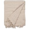 Clayre & Eef KT060.133 Coperta a quadri Beige 125x150 cm