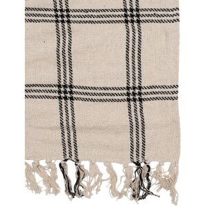Clayre & Eef KT060.134 Lancio a quadri Beige Nero 125x150cm