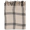 Clayre & Eef KT060.134 Lancio a quadri Beige Nero 125x150cm
