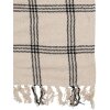 Clayre & Eef KT060.134 Lancio a quadri Beige Nero 125x150cm