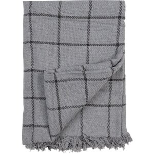 Clayre & Eef KT060.136 Coperta Plaid 125x150cm Grigio