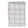 Clayre & Eef KT060.137 Coperta a quadri 125x150 Bianco Grigio
