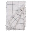 Clayre & Eef KT060.137 Coperta a quadri 125x150 Bianco Grigio