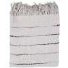 Clayre & Eef KT060.138 Coperta a quadri Beige Nero 125x150cm
