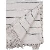 Clayre & Eef KT060.138 Coperta a quadri Beige Nero 125x150cm