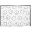 Clayre & Eef LGC40 Set di 6 tovagliette bianco/grigio country house 48x33 cm