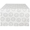 Clayre & Eef LGC64 Runner da tavola motivo fattoria bianco grigio 50x140cm