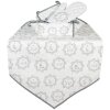 Clayre&Eef LGC65 Runner da tavola motivo animali 50x160 bianco-grigio