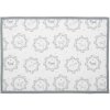 Clayre & Eef LGD40 Tovaglietta bianca/grigia con motivo a cavallo 48x33 cm Set da 6
