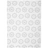 Clayre & Eef LGD42 Asciugamano da cucina con motivo floreale 50x70 bianco grigio
