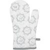 Clayre & Eef LGD44 Guanto da forno bassotto bianco/grigio 18x30cm