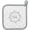 Clayre & Eef LGD45 Canovaccio motivo cane bianco/grigio 20x20cm